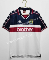Retro Version 97-98 Manchester City Away White Thailand Soccer Jersey AAA-C1046