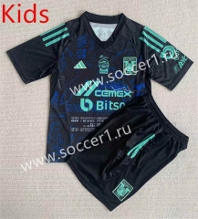 2023-2024 Special Version Tigres UANL Black Kids/Youth Soccer Uniform-AY