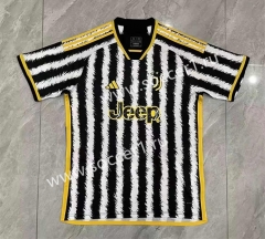 (S-4XL) 2023-2024 Juventus Home Black&White Thailand Soccer Jersey AAA-2038