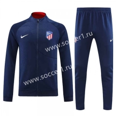 2023-2024 Atletico Madrid Royal Blue Thailand Soccer Jacket Uniform-7411