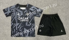 2023-2024 Paris SG Black Soccer Uniform-3454