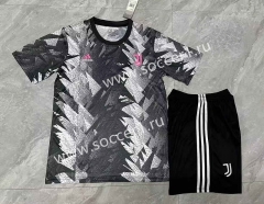 2023-2024 Juventus Black&Gray Soccer Traning Uniform-3454