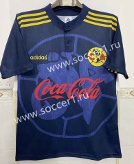Retro Version 98-99 Club America Away Royal Blue Thailand Soccer Jersey AAA-1332