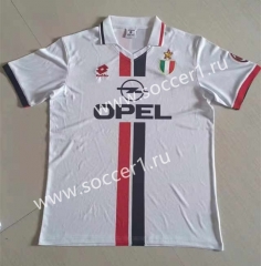 Retro Version 96-97 AC Milan Away White Thailand Soccer Jersey AAA-503