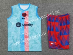 2023-2024 Barcelona Light Blue Thailand Soccer Vest Uniform-418