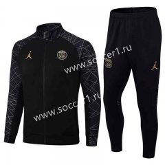 2023-2024 Paris SG Black Thailand Soccer Jacket Unifrom-411