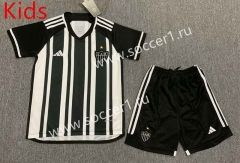 2023-2024 Atlético Mineiro Home Black&White Kids/Youth Soccer Uniform-HR