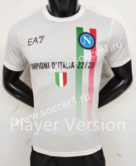 Player Version 2023-2024 Champion Commemorative Version Napoli White Thailand Soccer Jersey AAA-9926
