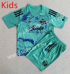 2023-2024 Special Version Portland Timbers Green Kids/Youth Soccer Uniform-AY