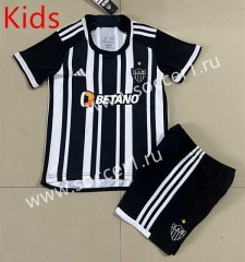 2023-2024 Atlético Mineiro Home Black&White Kids/Youth Soccer Uniform-506