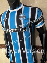 Player Version 2023-2024 Grêmio FBPA Home Blue&Black Thailand Soccer Jersey AAA-6032