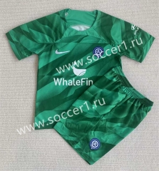 2023-2024 Commemorative Version Atletico Madrid Goalkeeper Green Soccer Uniform -AY