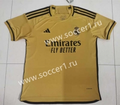 2023-2024 Real Madrid Yellow Thailand Soccer Jersey AAA-4178