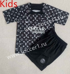 2023-2024 Concept Version Paris SG Black Kid/Youth Soccer Uniform-AY