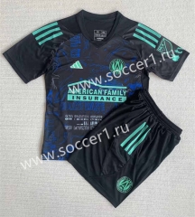 2023-2024 Special Version Inter Miami CF Black Soccer Uniform-AY