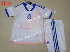 2023-2024 Chile Away White Kids/Youth Soccer Uniform-507