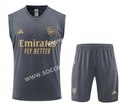 2023-2024 Arsenal Light Gray Thailand Soccer Vest Uniform-4627