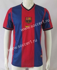 Retro Version 98-99 Barcelona Home Red&Blue Thailand Soccer Jersey AAA-503