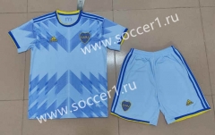 2023-2024 Boca Juniors 2nd Away Light Blue Soccer Uniform-718