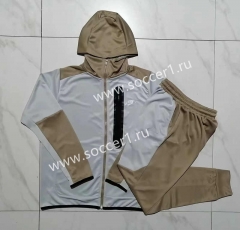 2023-2024 Dark Gray Thailand Soccer Jacket Uniform With Hat-815