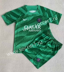 2023-2024 Paris SG Goalkeeper Green Soccer Uniform-AY