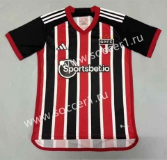(S-4XL) 2023-2024 Sao Paulo Futebol Clube Home Red&Black Thailand Soccer Jersey AAA-908