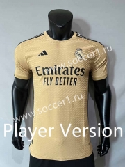Player Version 2023-2024 Real Madrid Yellow Thailand Soccer Jersey AAA-4691