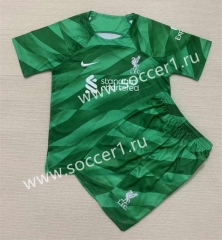2023-2024 Liverpool Goalkeeper Green Soccer Uniform-AY