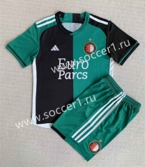 2023-2024 Concept Version Feyenoord Rotterdam Black&Green Soccer Uniform-AY