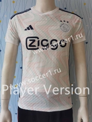 Player Version 2023-2024 Ajax Away White Thailand Soccer Jersey AAA-807