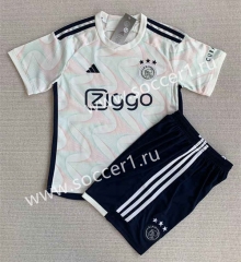 2023-2024 Ajax Away White Soccer Uniform-AY
