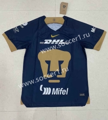 (S-4XL) 2023-2024 Correct Version Pumas UNAM Away Royal Blue Thailand Soccer Jersey AAA-818
