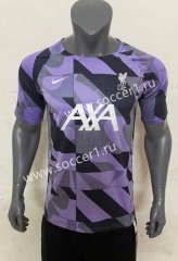 2023-2024 Liverpool Purple&Black Thailand Training Soccer Jersey AAA-416