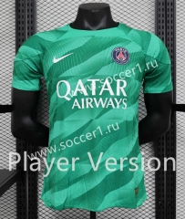 Player Version 2023-2024 Paris Goalkeeper Green Thailand Soccer Jersey AAA-888