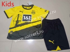 2023-2024 Borussia Dortmund Home Yellow Kids/Youth Soccer Uniform-507