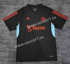 2023-2024 Manchester United Black Thailand Training Jersey AAA-9755