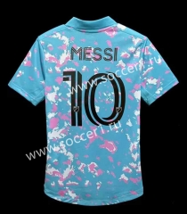 2023-2024 Inter Miami CF 2nd Away Blue (#10 Messi)Thailand Soccer Jersey AAA
