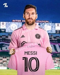2023-2024 Inter Miami CF Home Pink (#10 Messi)Thailand Soccer Jersey AAA