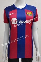 2023-2024 Barcelona Home Red&Blue Women Thailand Soccer Jersey AAA-708