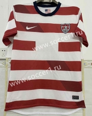 Retro Version 2013 USA Home Red&White Thailand Soccer Jersey AAA-1332