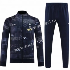 2023-2024 Tottenham Hotspur Royal Blue Thailand Jacket Uniform-7411