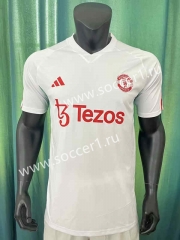 2023-2024 Manchester United White Thailand Training Jersey AAA-305