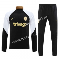 2022-2023 Chelsea Black Thailand Soccer Tracksuit-4627