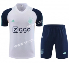 2023-2024 Ajax White Thailand Soccer Uniform-7411