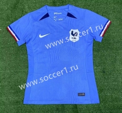 2023-2024 France Home Blue Women Thailand Soccer Jersey AAA-416