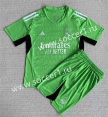 2023-2024 Real Madrid Goalkeeper Green Soccer Uniform-AY
