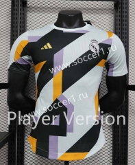 Player Version 2023-2024 Real Madrid White&Black Training Soccer Jersey AAA-888