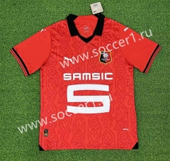 (S-4XL) 2023-2024 Stade Rennais Home Red Thailand Soccer Jersey AAA-403