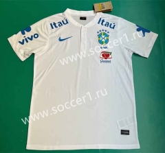 2022-2023 Brazil White Thailand Polo Shirt-817