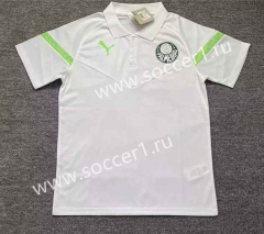 2023-2024 SE Palmeiras White Thailand Polo Shirt-817
